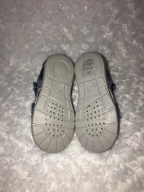 Modré kožené sandále geox, geox,22