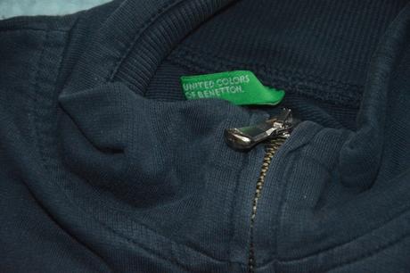128 134 beneton, slabá bavlněná mikina, benetton,134
