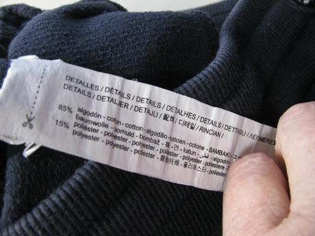 Bavlněné tmavě modré tepláky zara, zara,152