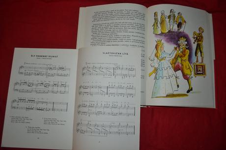 Retro kniha od v. čtvrtka,součástí sešit písniček, 