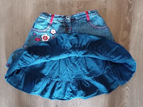 Riflová/džínová sukně s minnie, vel.98 (2-3 roky), 92