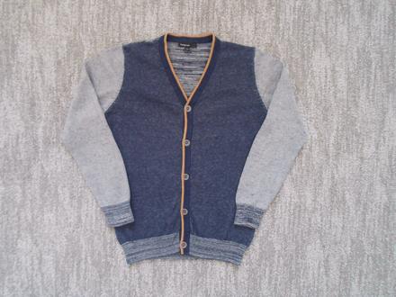 Modrý svetr svetřík knoflíčky, marks & spencer,134
