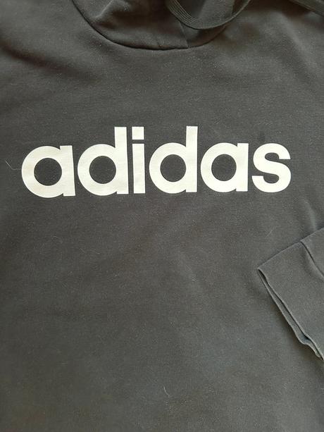 Černá mikina s kapucí adidas, vel. 146/152, adidas,146