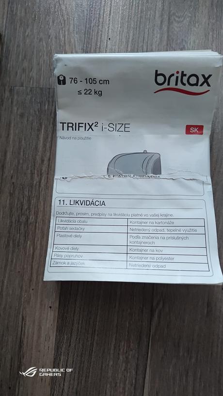 Autosedačka britax romer trifix 2 i-size, britax