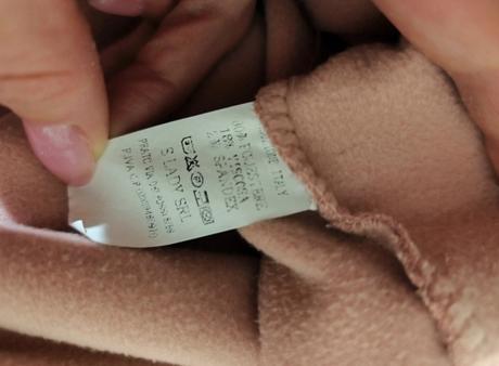 Starorůžový jarní kabátek s páskem xs-m, s