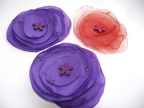 Ozdobné kytičky na připnutí, 