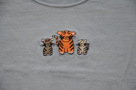Modré triko s vyšívanými tygříky, , schiesser,86