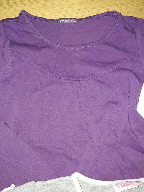 2x dívčí tričko s dlouhým rukávem, 122, 122