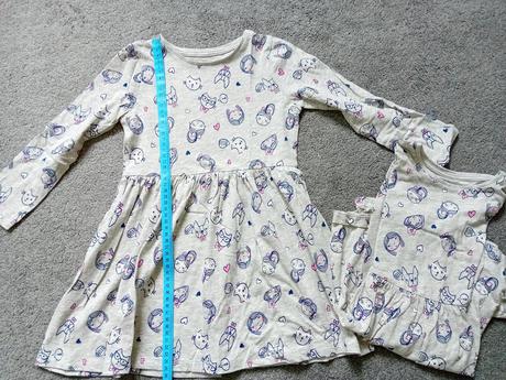 2 x šede šatičky, 110