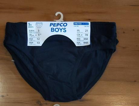 Chlapecké slipy 146/152 - černé, pepco,146