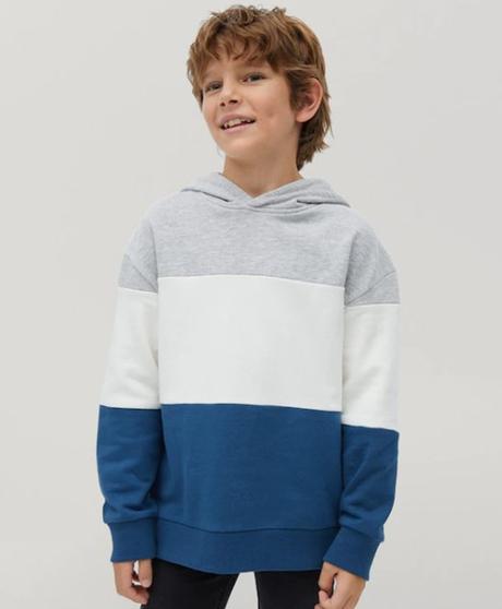 Mikina s kapucí mango klučičí tříbarevná vel. 134, mango,134