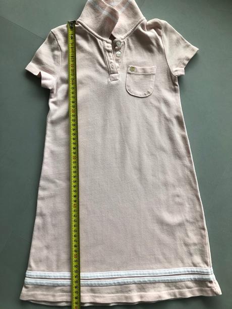 Šaty tenisové 98-104cm 2-4r růžová límeček srdíčko, 98