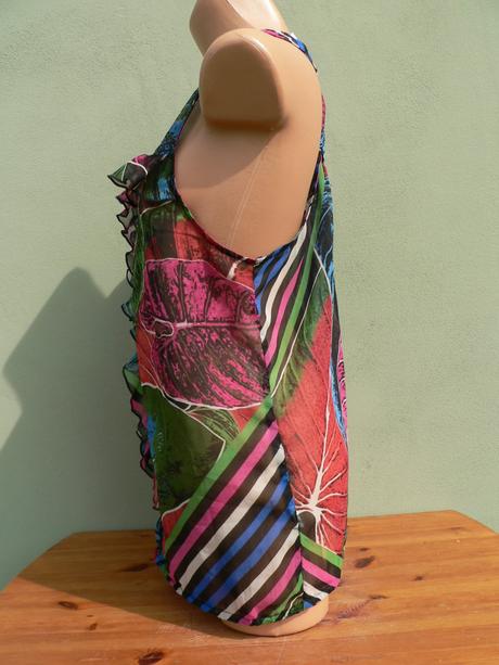 Lehký průsvitný top tunika zoi - vel.40, 40