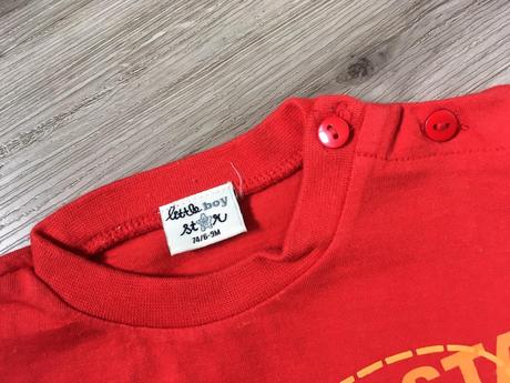 Červené tričko little boy star 74/6-9m, little star,74