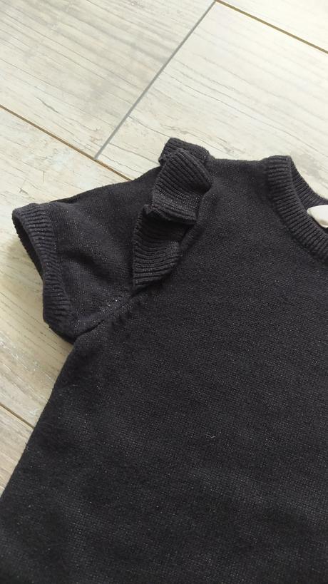 Dívčí černé šaty 110/116 h&m, h&m,110