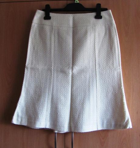 Zimní krémová sukně, amaranto,38