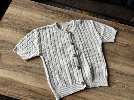 Svetr krátký rukáv hm, h&m,xs