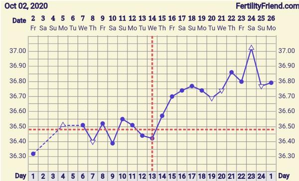 Nízká (předovulační) BTT a pozitivní těhotenský test. Někdo stejně?