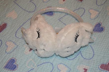 128 134 140 146 oteplená sluchátka s jednorožci, 134