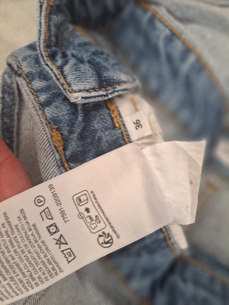 Džíny s laclem, c&a,36