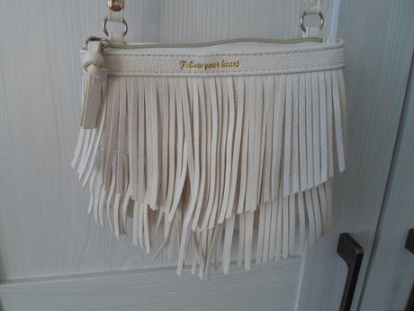 Bílá krémová dívčí kabelka cross body, h&m