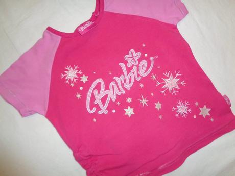 Pěkné růžové tričko barbie, barbie,104