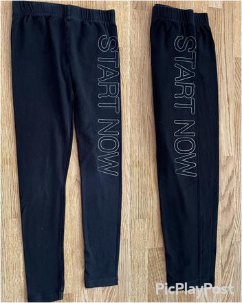 Leginy & elasťáky černé vel. 128/134, 128