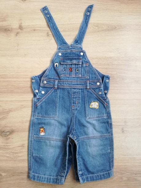 Dětské 3/4 riflové lacláče, zn. next, vel. 3-6 měs, 62