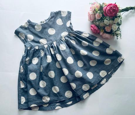 Ob/ šaty šedomodré- v.cca 86, 86