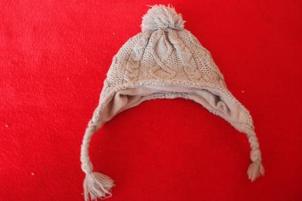 Dívčí zateplená čepice vzor, 92