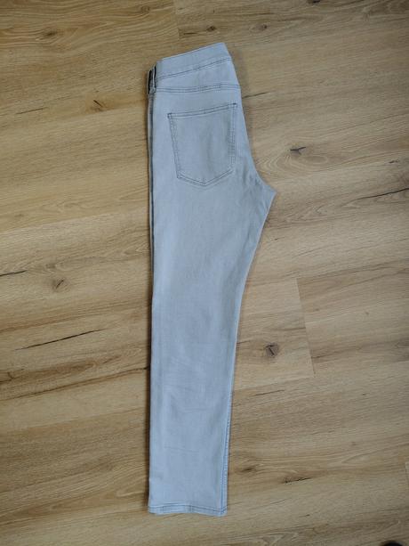 Dětské strečové rifle/kalhoty h&m 170 světle šedé, h&m,170