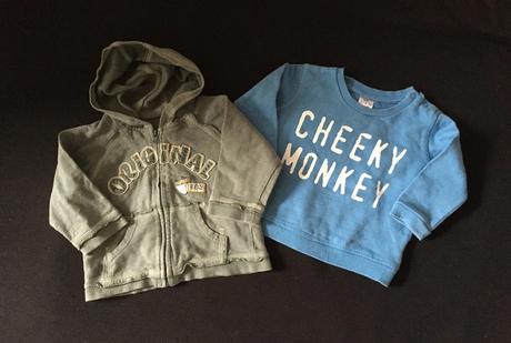 Vel. 68 dvě bavlněné mikiny, 68