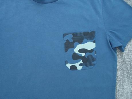 Modré tričko triko krátký rukáv, 140