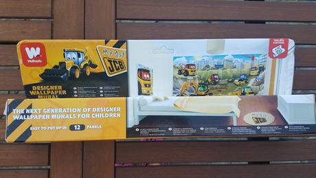 3d tapeta walltastic jcb, 