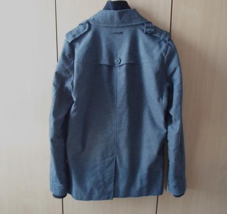 Šedý pánský kabát bunda, house,s