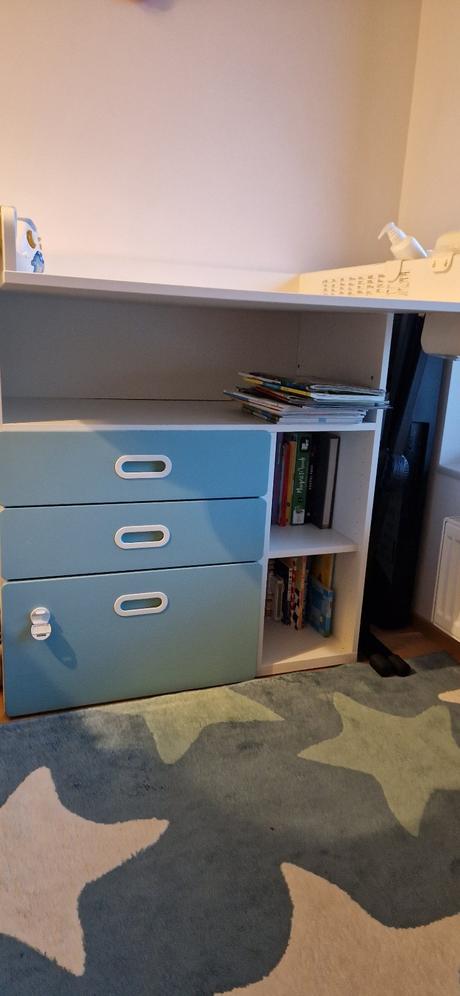 2v1 přebalovací stůl / psací stůl ikea stuva, 