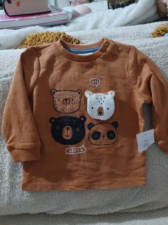 Medvídková mikina, f&f,68