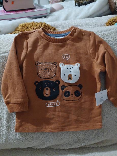Medvídková mikina, f&f,68