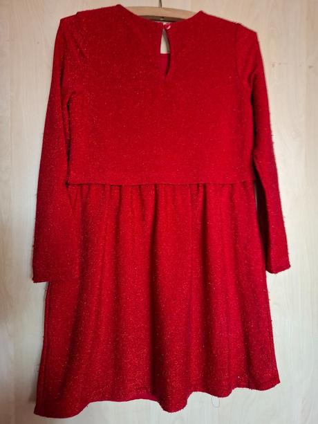 Šaty červené vel 134, george,134
