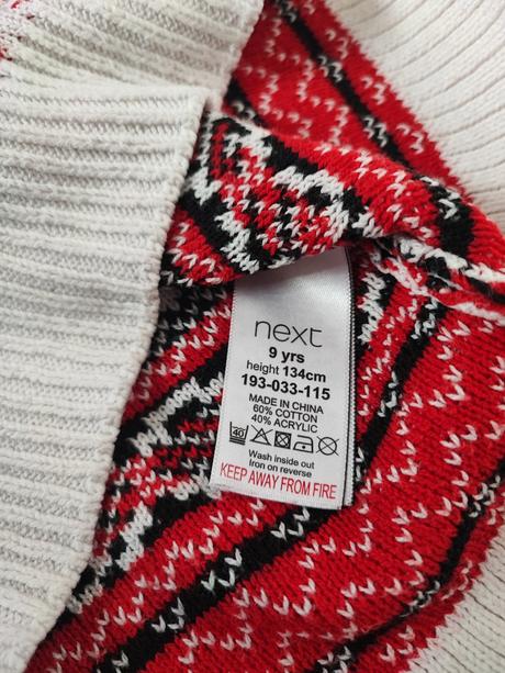 Pletené šaty, next,134