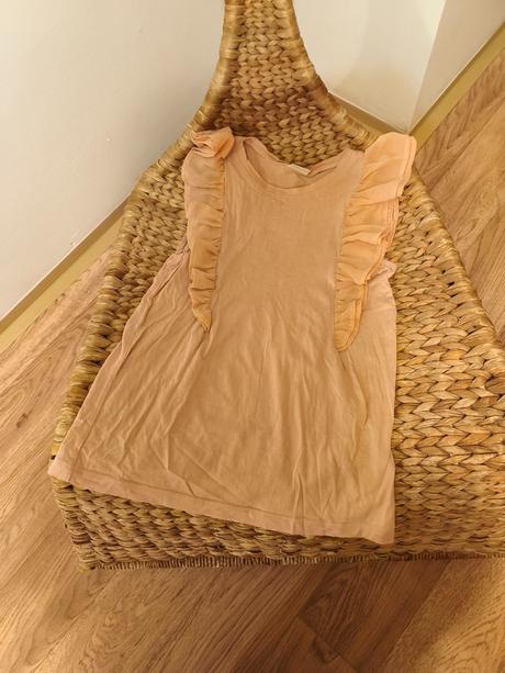 Starorůžový top s volánky lindex 146/152, lindex,152