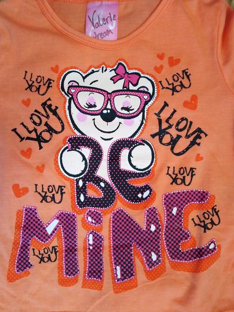 Nové dívčí cute pyžamko i love you, 110 / 116