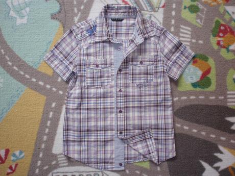 Košile-košilka šedo-fialová vel.122/128., sisley,122