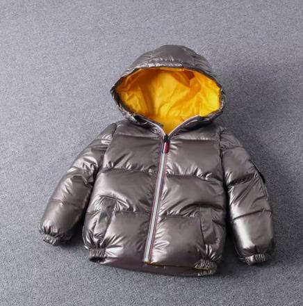 Dětská zimní bunda bronz, 128/134, 128