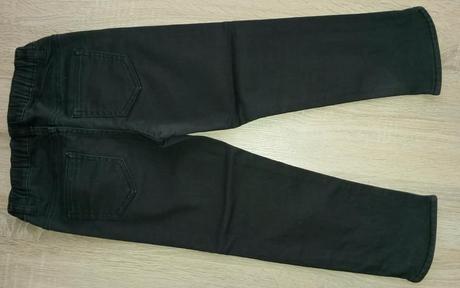 Šedé džínové legíny vel. 128, h&m,128