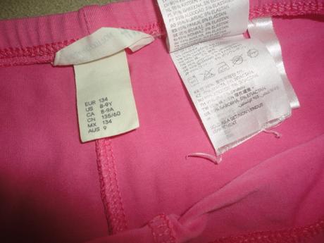Legíny hm, vel. 8-9 let, h&m,128