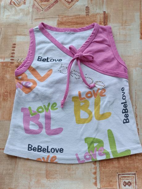 Dívčí tričko bez rukávů, 104