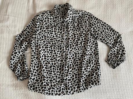 Košilová halenka zvířecí vzor vel. 122/6-7 let, 122