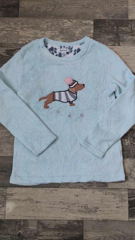 Pyžamový vršek/mikinka plyšová xs, xs