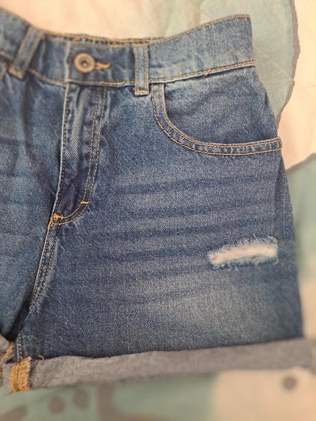 Trhané džínové kraťasy, reserved,164